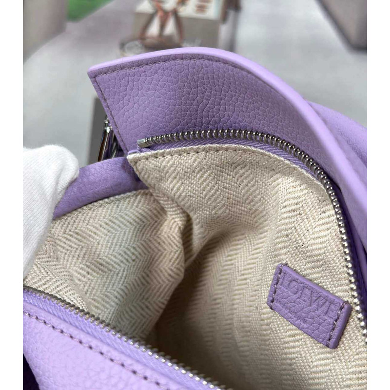 LOEWE Purple Puzzle Mini Shoulder Bag