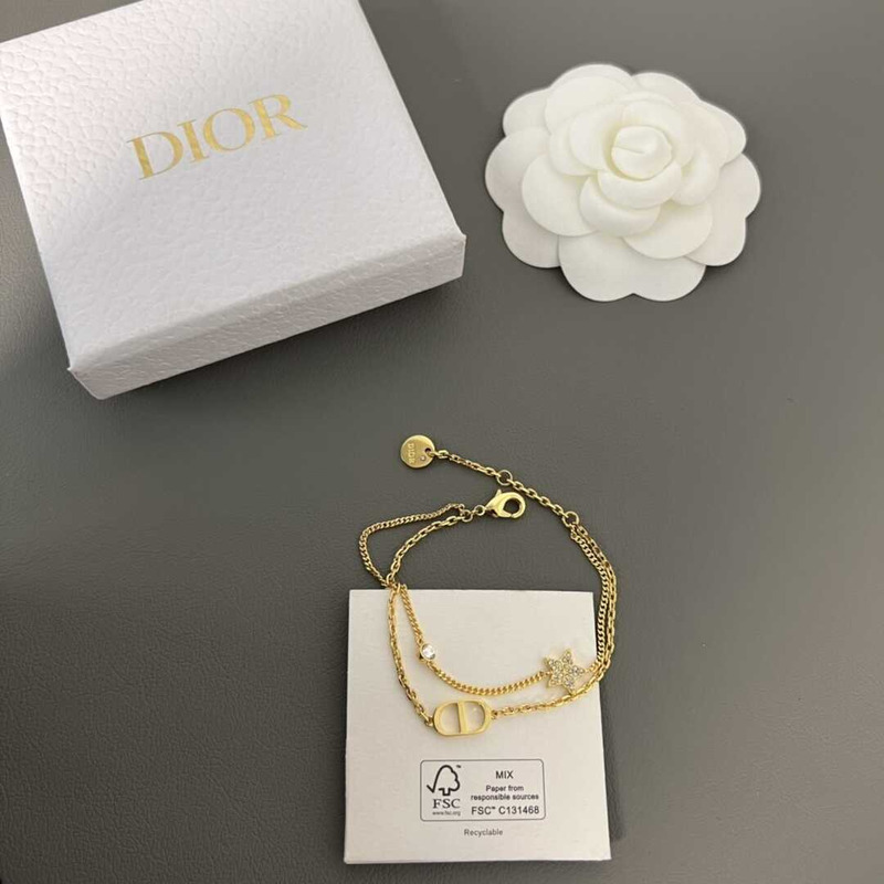 D*or cd star bracelet gold