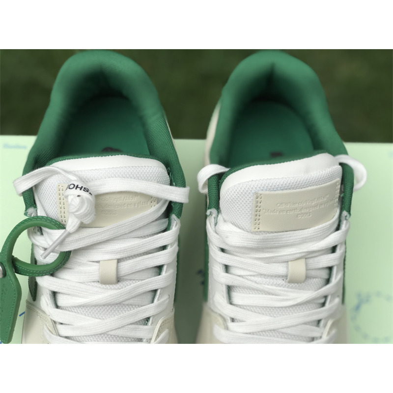 Off White Out Of Office \"OOO\" Low Tops White Green 2021