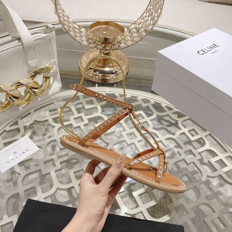 Ce**e crossover strappy sandals brown