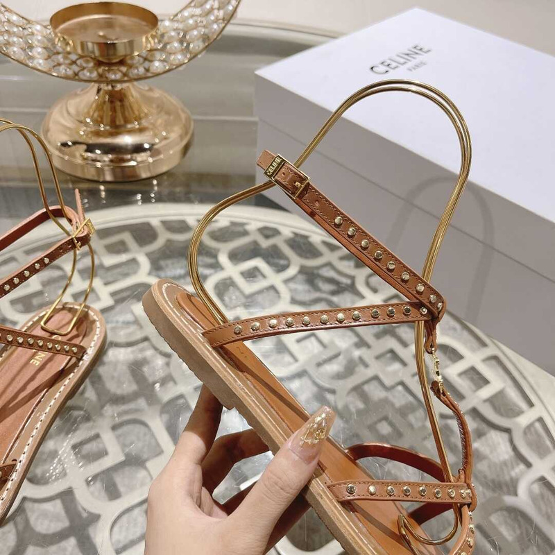 Ce**e crossover strappy sandals brown