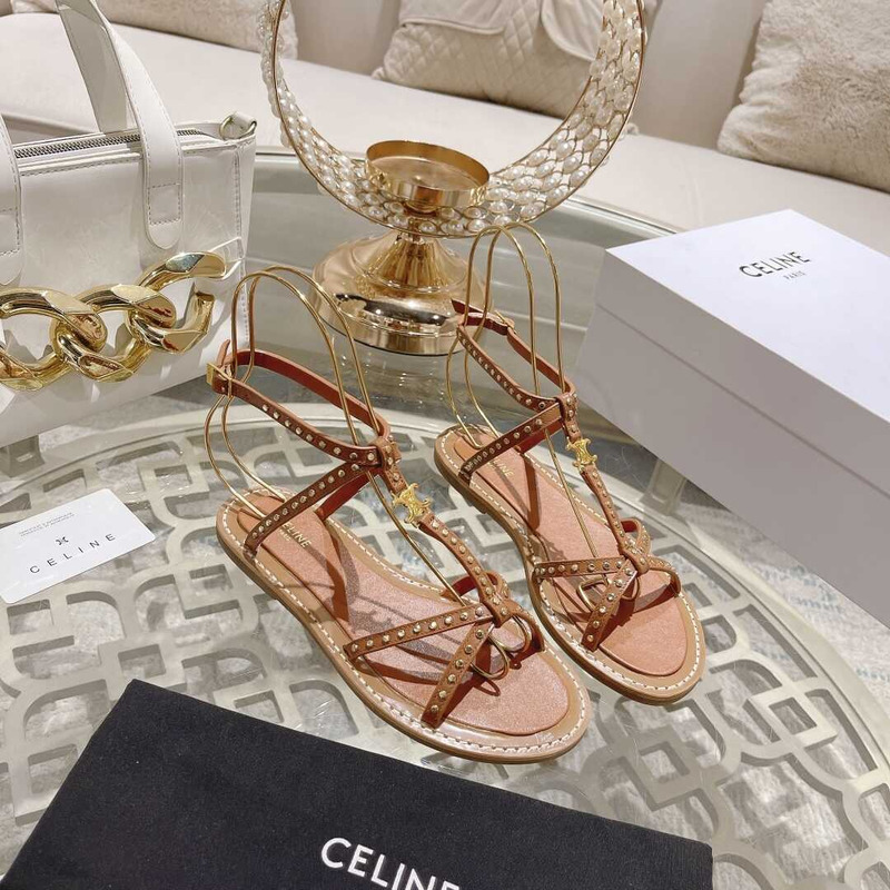 Ce**e crossover strappy sandals brown