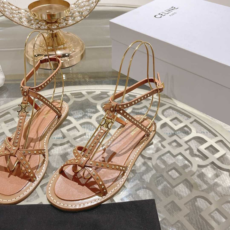 Ce**e crossover strappy sandals brown