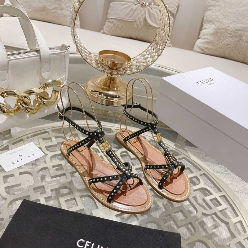 Ce**e crossover strappy sandals black