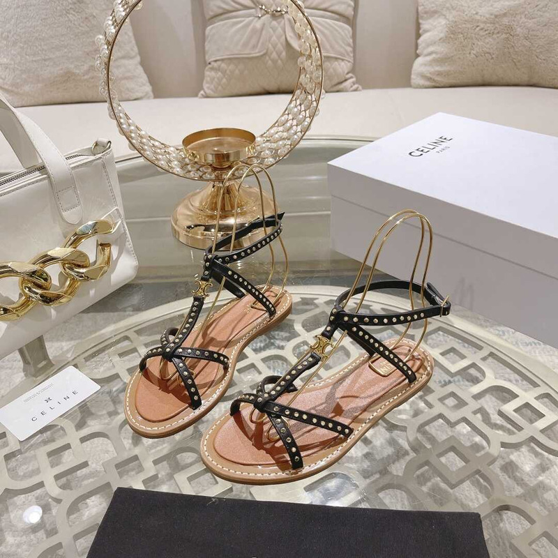 Ce**e crossover strappy sandals black