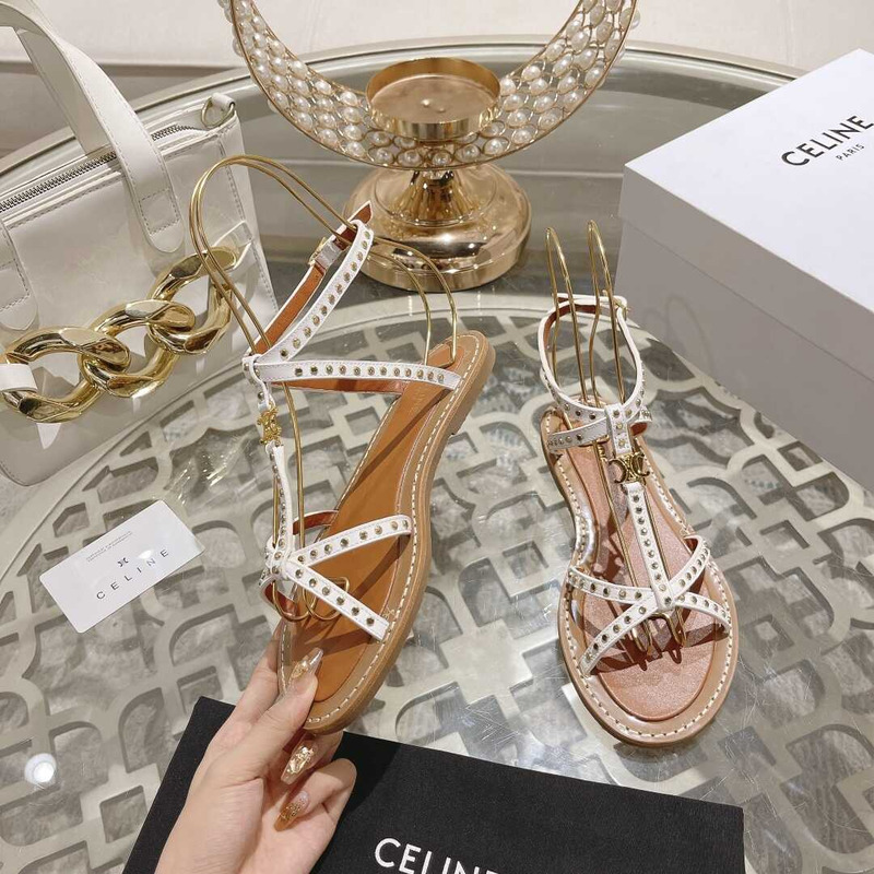 Ce**e crossover strappy sandals white