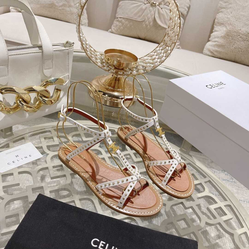 Ce**e crossover strappy sandals white