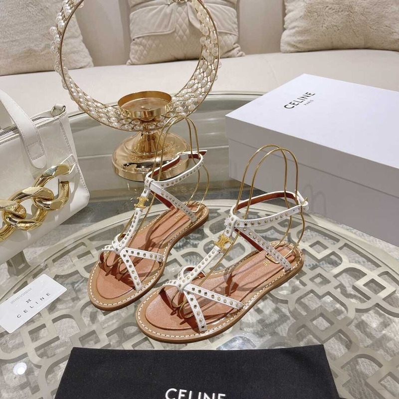 Ce**e crossover strappy sandals white