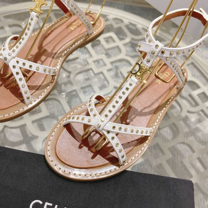 Ce**e crossover strappy sandals white