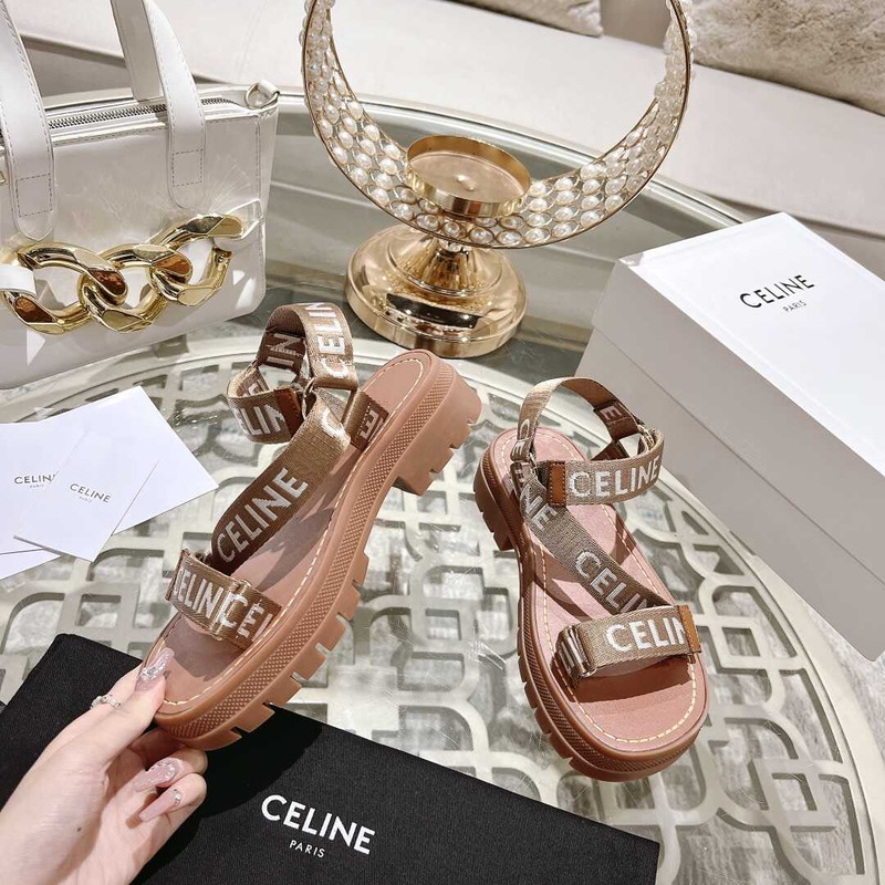 Ce**e strappy chunky sandals pink