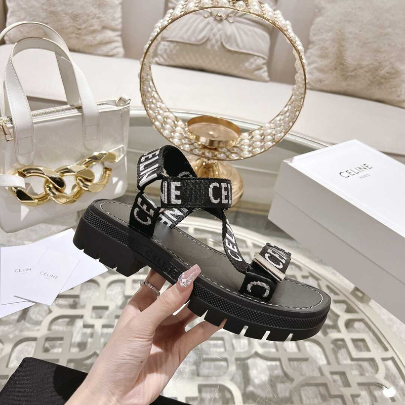 Ce**e strappy chunky sandals black