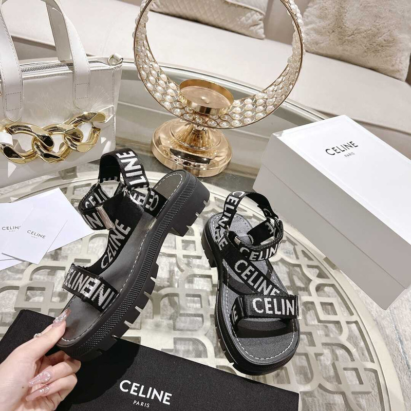 Ce**e strappy chunky sandals black