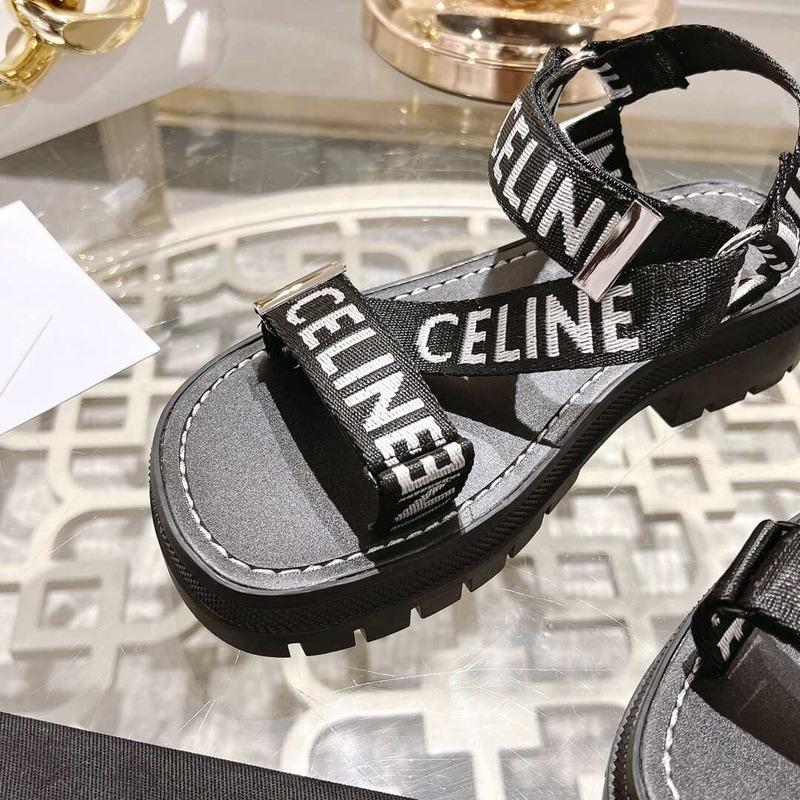 Ce**e strappy chunky sandals black