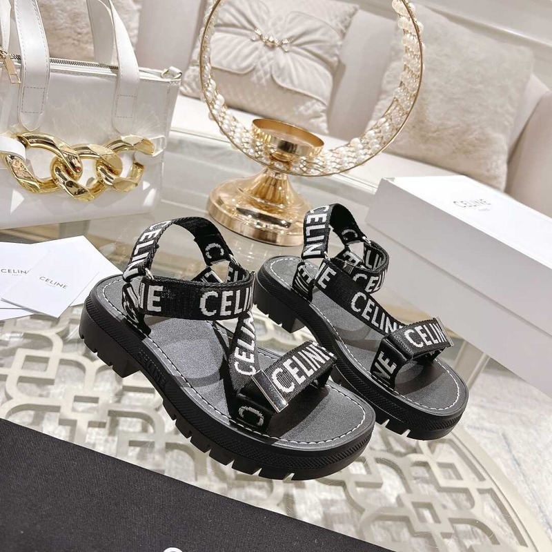 Ce**e strappy chunky sandals black