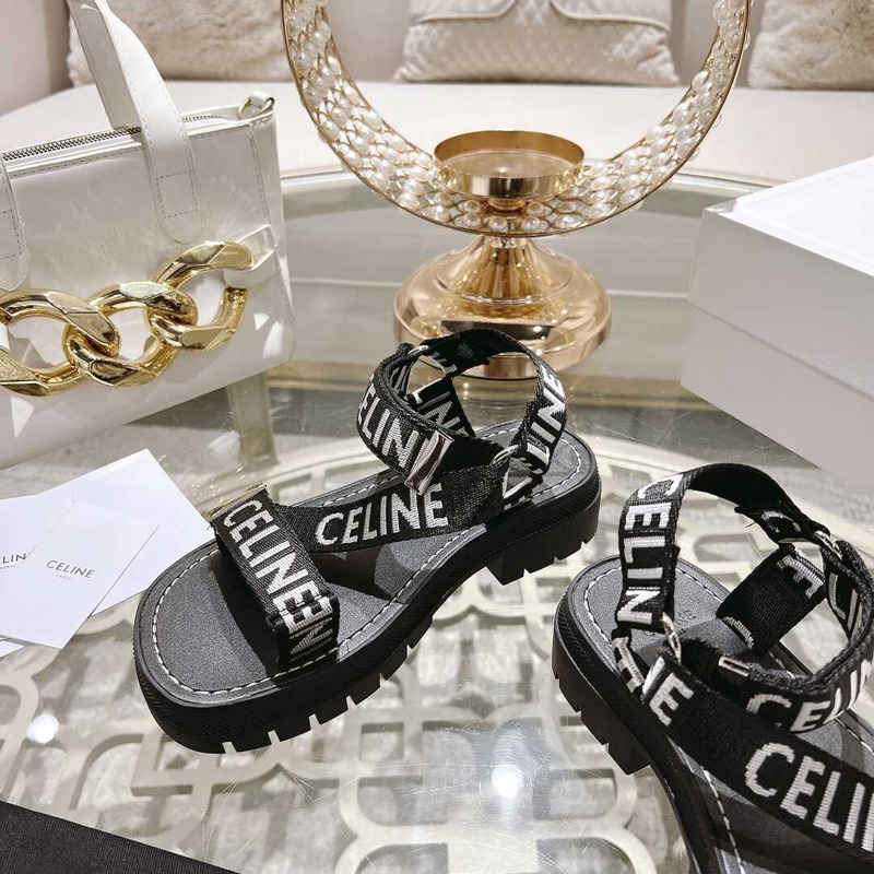 Ce**e strappy chunky sandals black