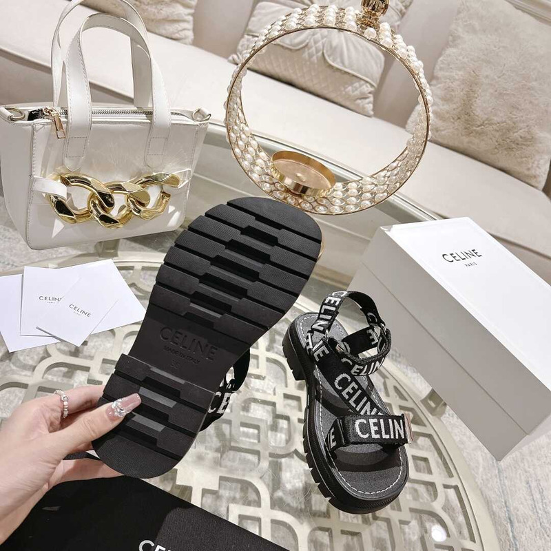 Ce**e strappy chunky sandals black