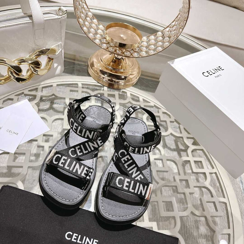 Ce**e strappy chunky sandals black