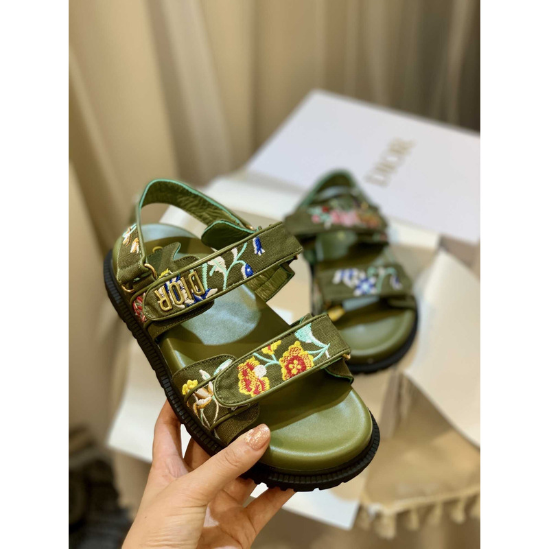 D*or D*oract printed sandals green