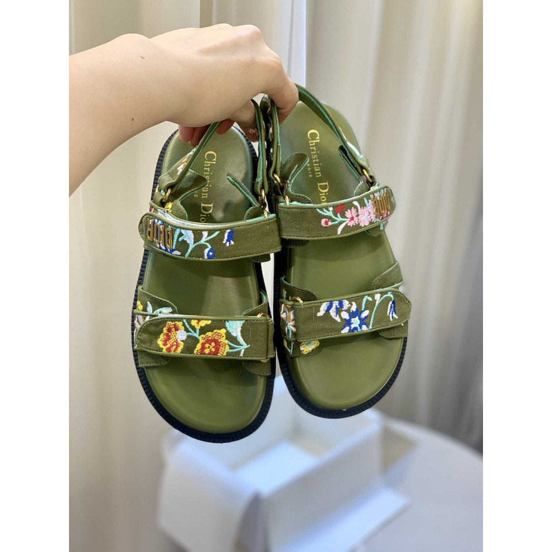 D*or D*oract printed sandals green