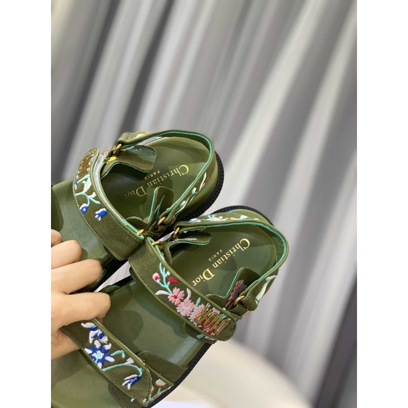 D*or D*oract printed sandals green