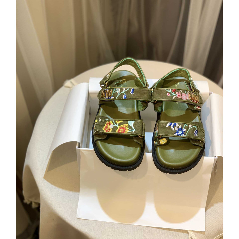 D*or D*oract printed sandals green