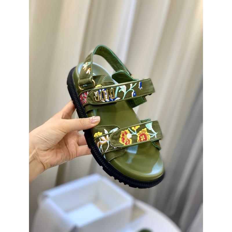 D*or D*oract printed sandals green