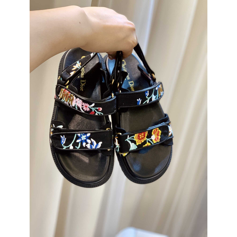 D*or D*oract printed sandals black