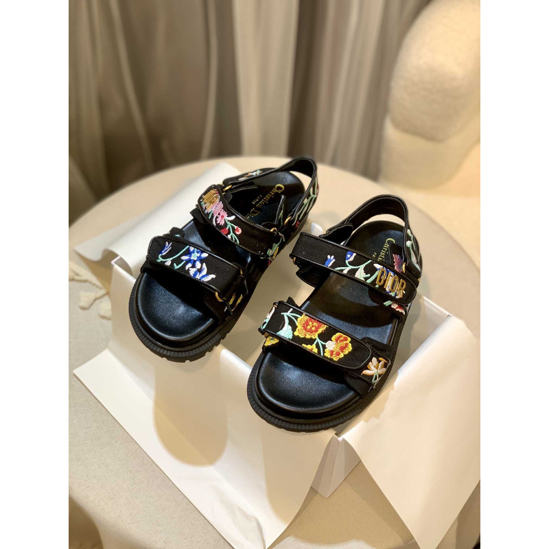 D*or D*oract printed sandals black