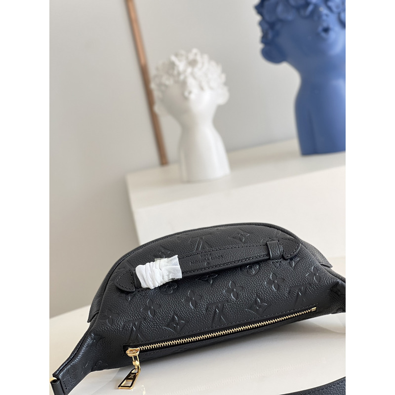 l**is V*t*n monogram empreinte leather bumbag black