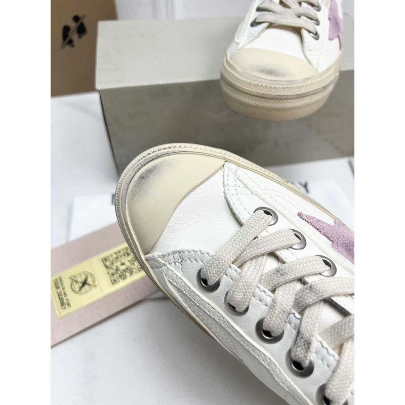 GGDB V-Star Leather Sneaker White And Pink