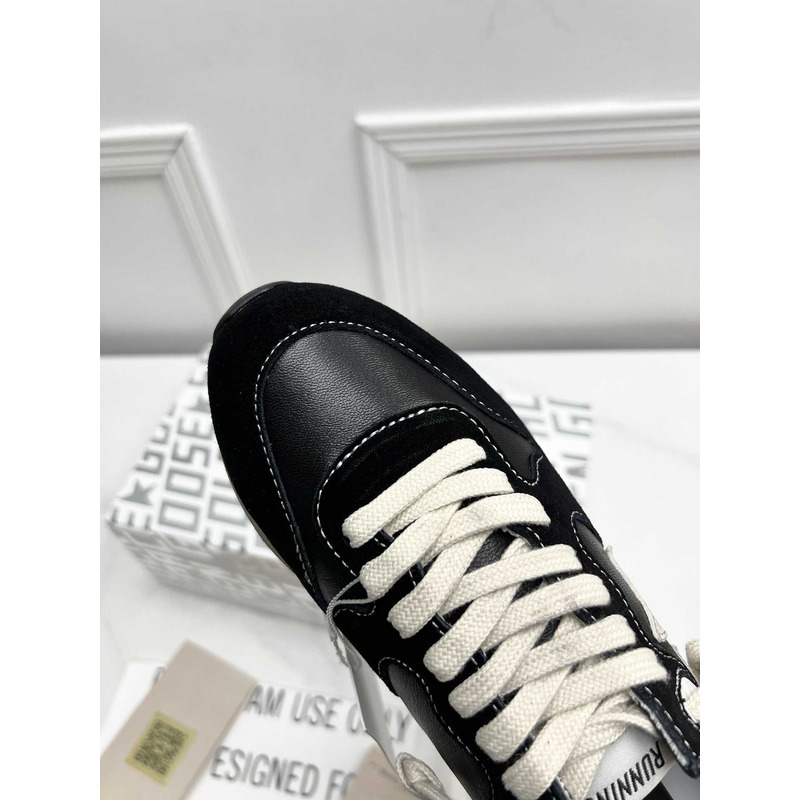 GGDB Running Sole Suede And Leather Sneakers Black