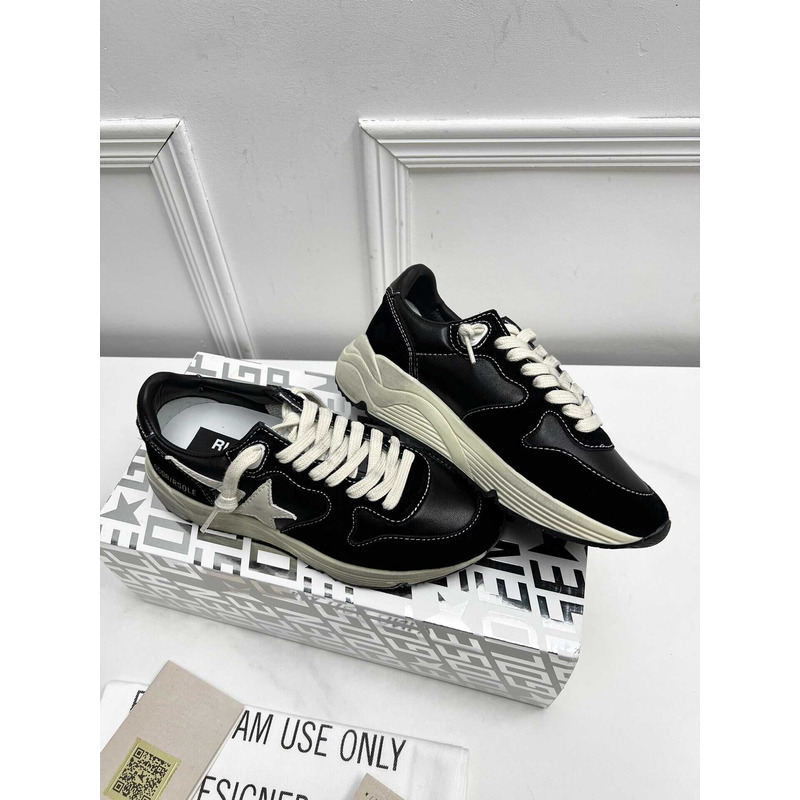 GGDB Running Sole Suede And Leather Sneakers Black