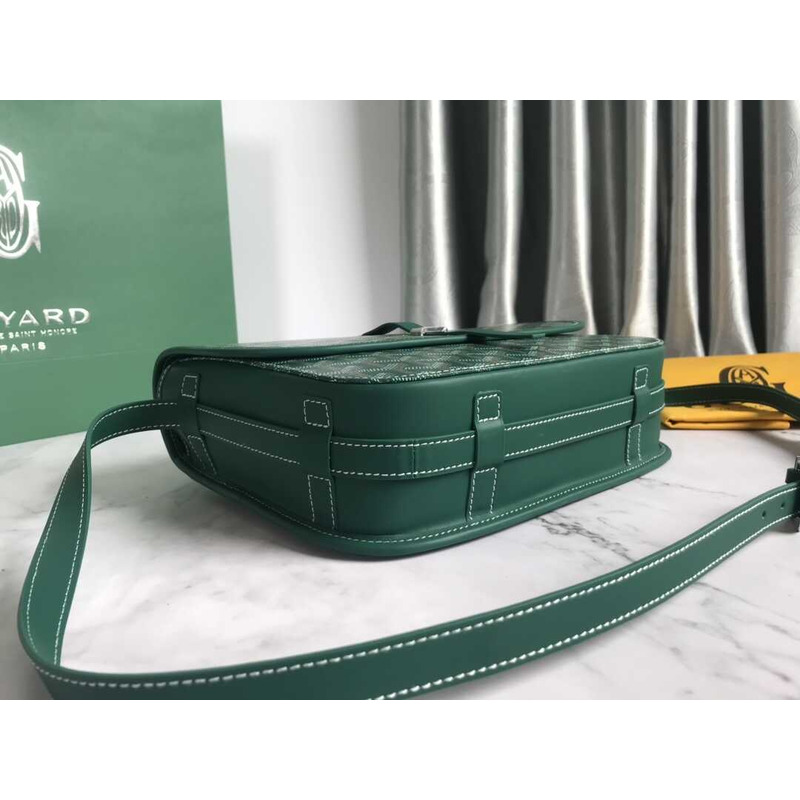 Go*ard belvédère medium canvas & leather green