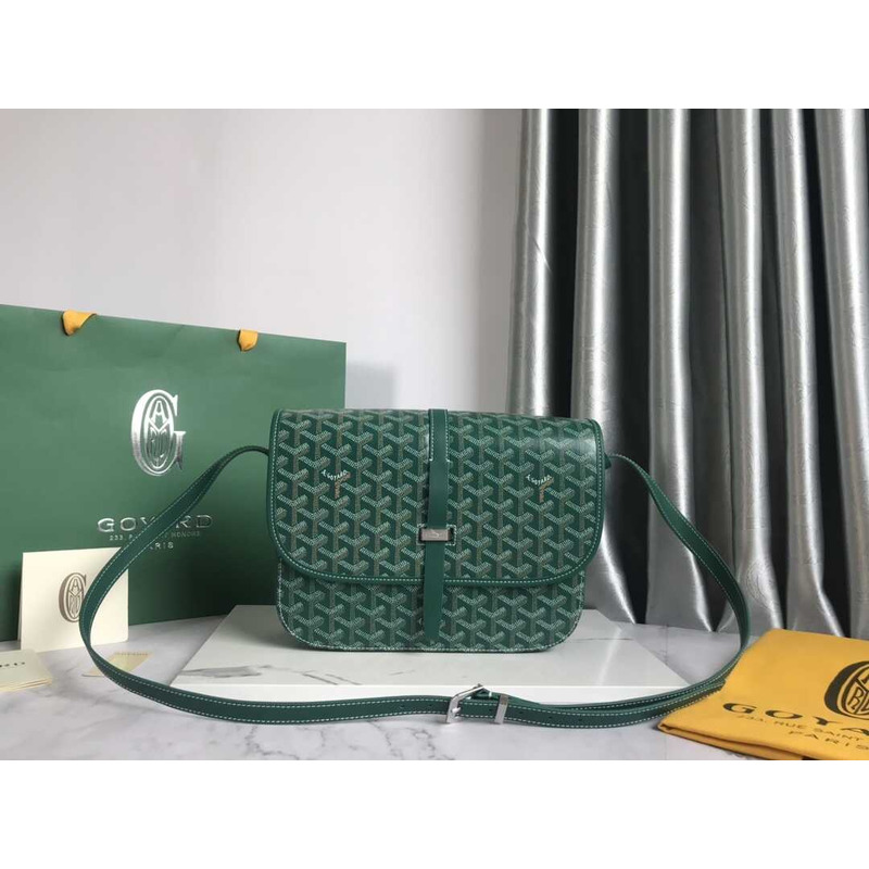 Go*ard belvédère medium canvas & leather green