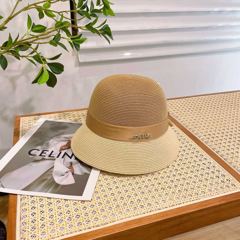 Ch*el summer straw bucket hat