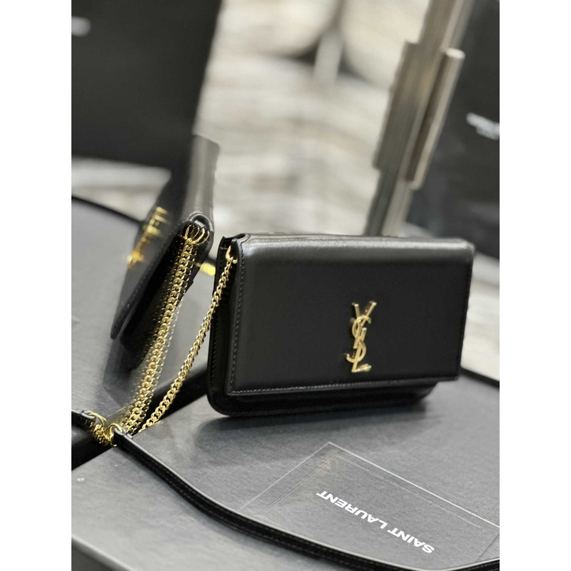 Saint Laurent YSL-monogram Leather Cross-body Bag