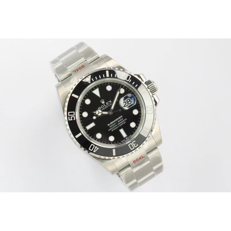 Rolex 41MM 3235 Black Submariner Date Watch Steel Black Dial