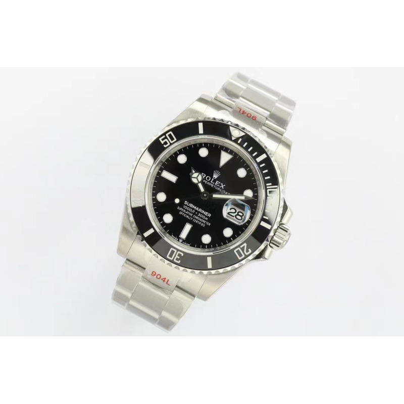 Rolex 41MM 3235 Black Submariner Date Watch Steel Black Dial