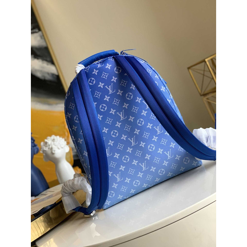 l**is V*t*n backpack multipocket clouds monogram blue