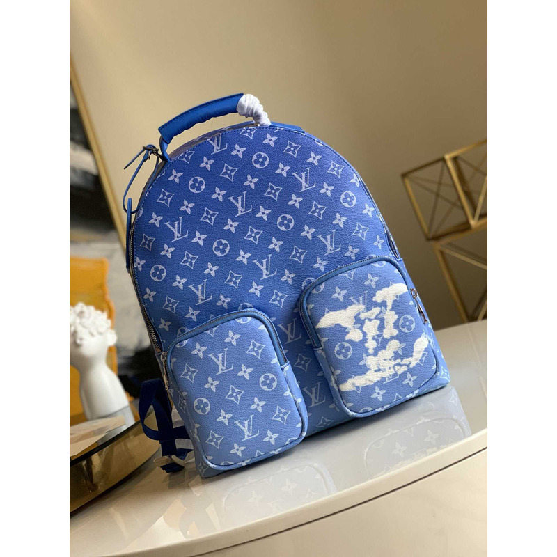 l**is V*t*n backpack multipocket clouds monogram blue