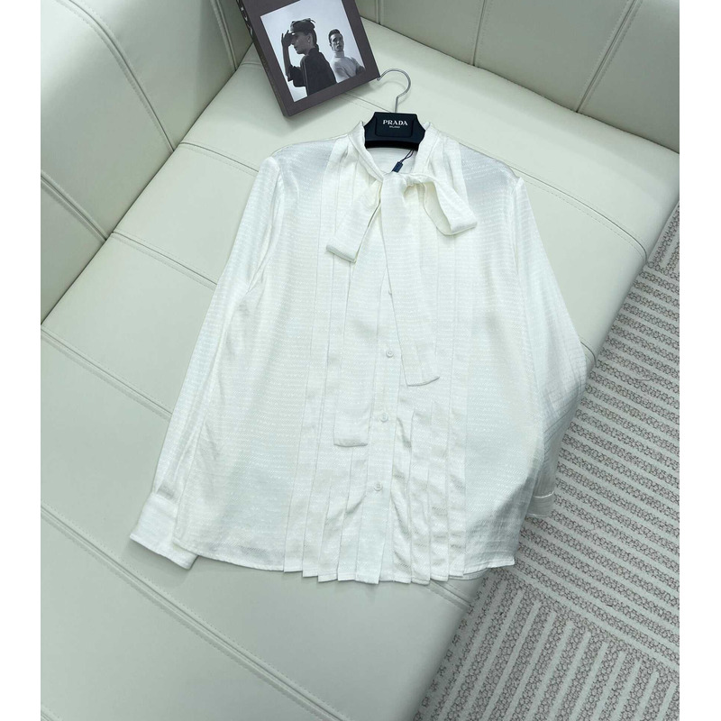 Pra*a shirt long sleeves white