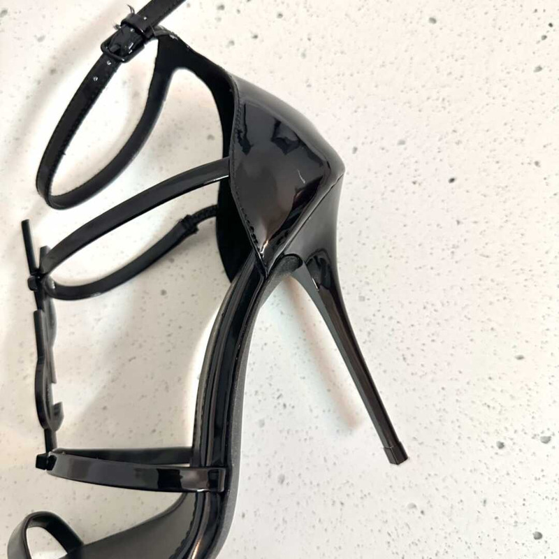 Saint Laurent Cassandra Open Toe Sandals