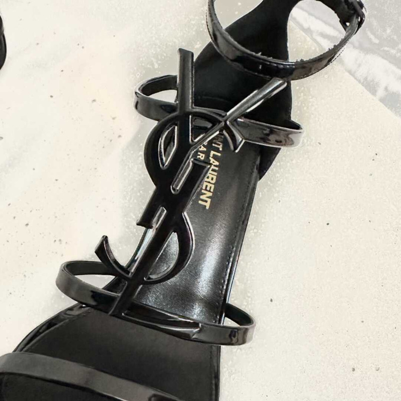 Saint Laurent Cassandra Open Toe Sandals