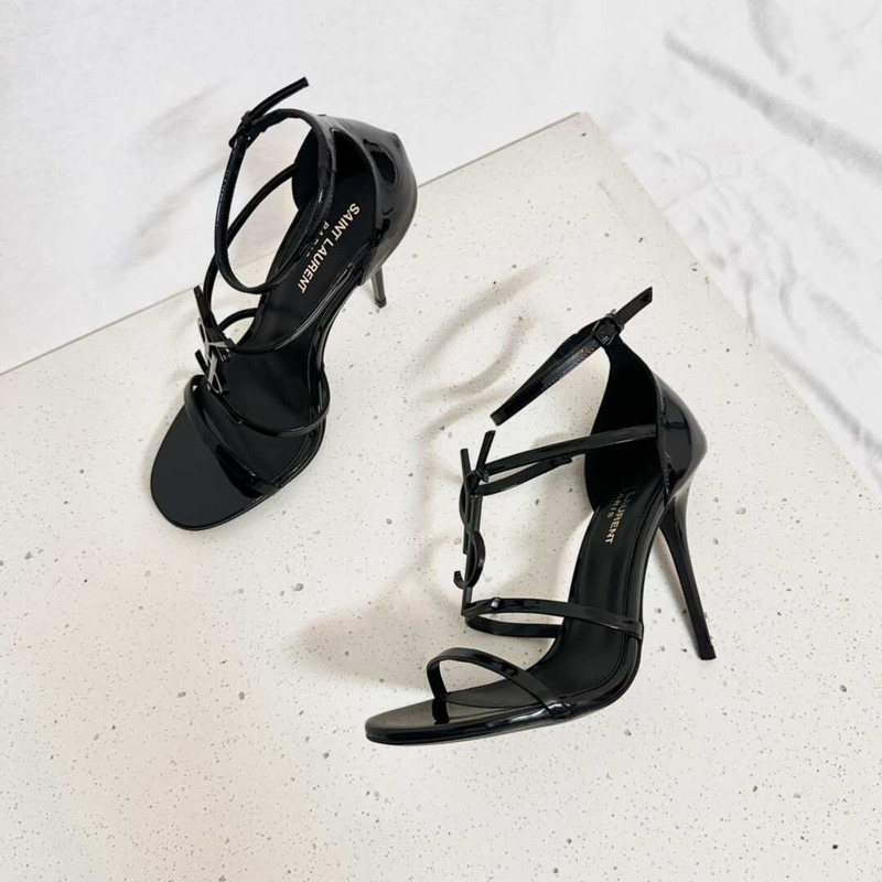 Saint Laurent Cassandra Open Toe Sandals