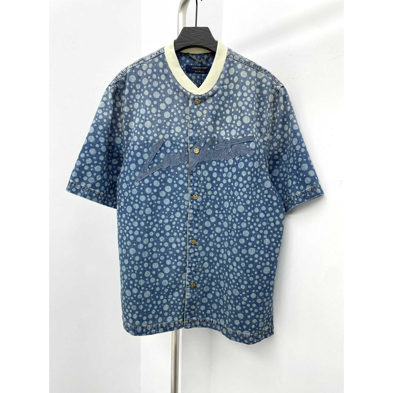 LV x YK Infinity Dots Denim Shirt