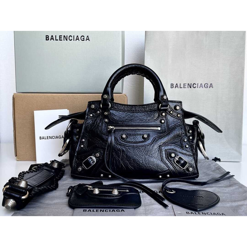 Ba*len*cia*ga Ba*len*cia*ga neo cagole small tote black