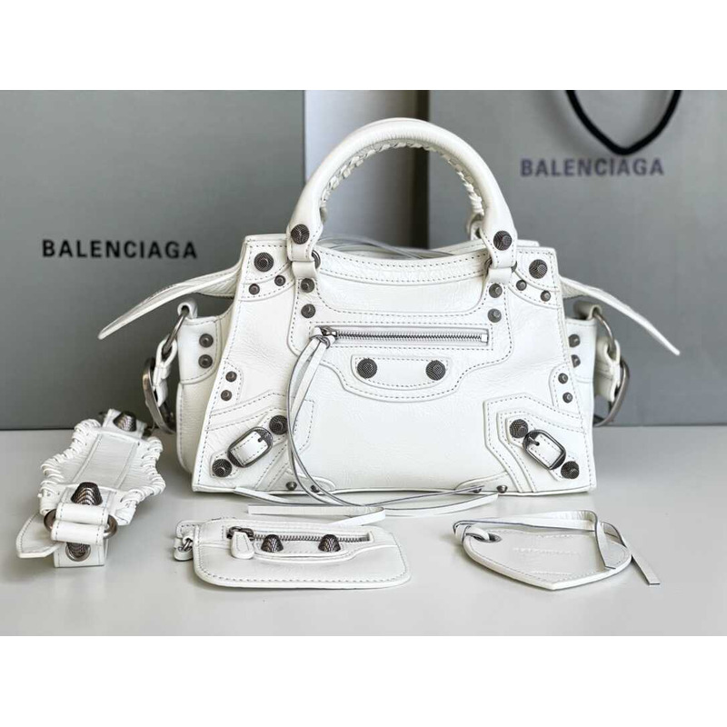 Ba*len*cia*ga Ba*len*cia*ga neo cagole small tote white