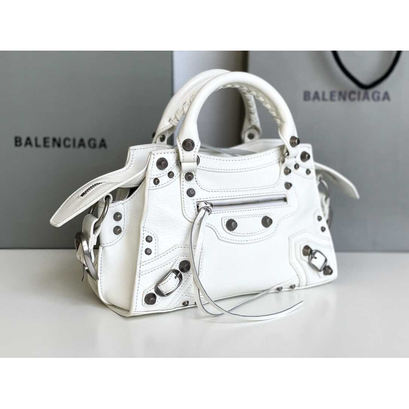 Ba*len*cia*ga Ba*len*cia*ga neo cagole small tote white