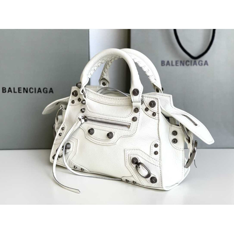 Ba*len*cia*ga Ba*len*cia*ga neo cagole small tote white