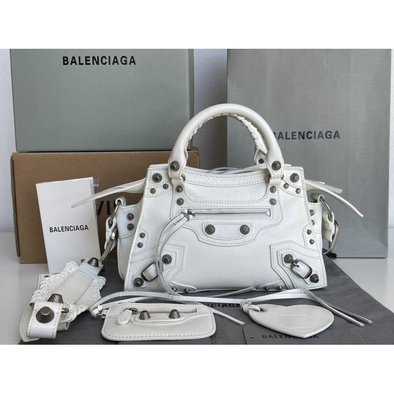 Ba*len*cia*ga Ba*len*cia*ga neo cagole small tote white